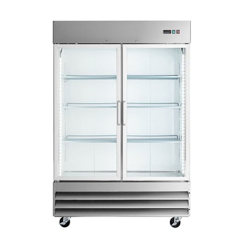 Two Section Glass Door Reach-In Freezers