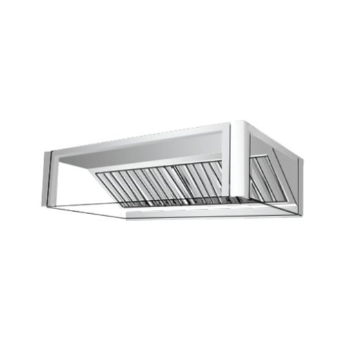 Wall island glass smoke hood