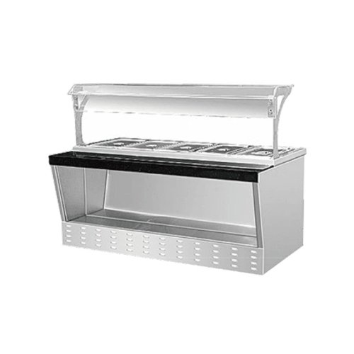 Stainless steel stand with marble slideway