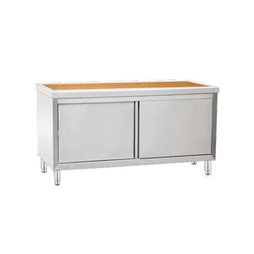 Wooden sliding door working table