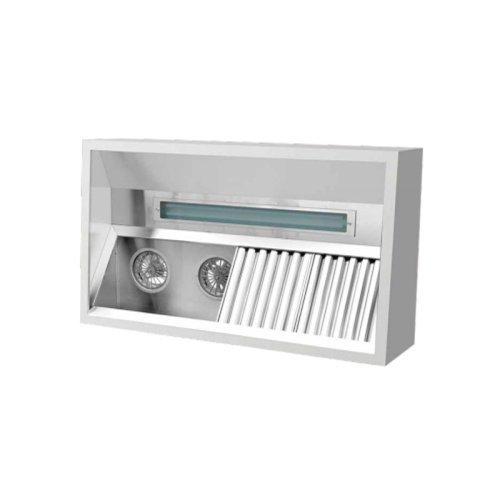 Four side glass open stop hood